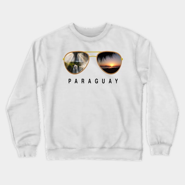 Paraguay SUnglasses Crewneck Sweatshirt by JayD World